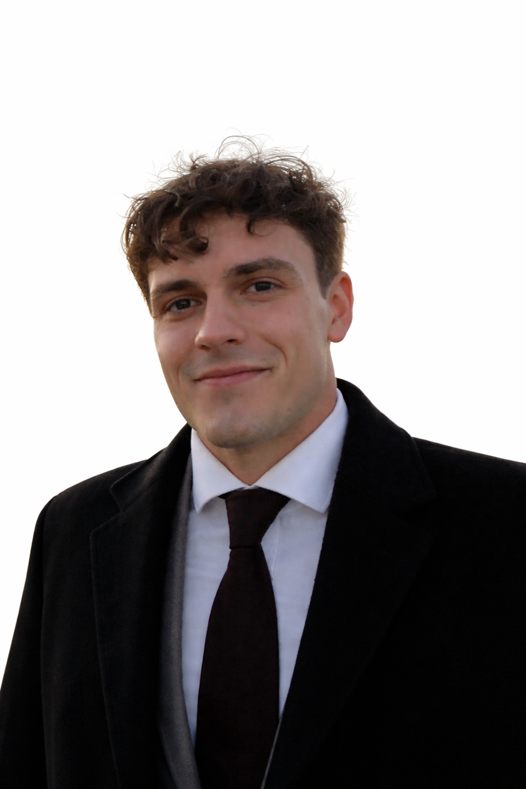 Portrait of Bjørn Dirdal in formal attire.